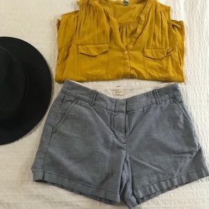 J. Crew Faded Blue Cotton Shorts - 6